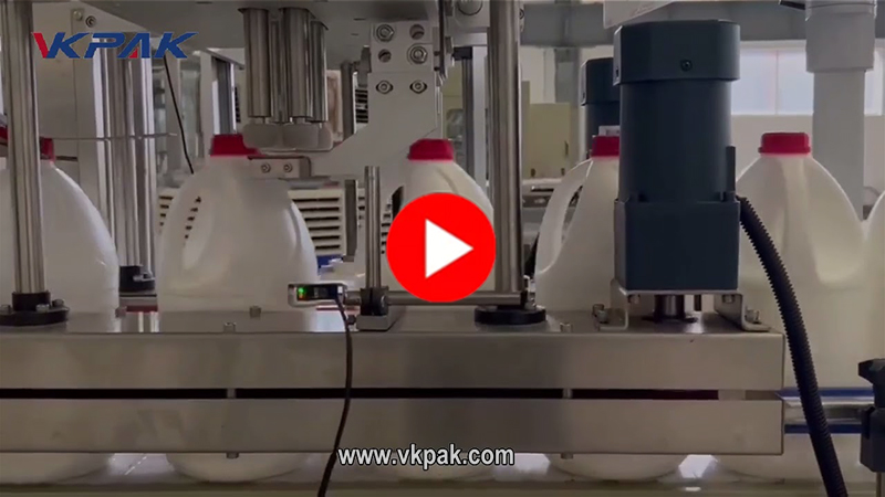 Dây chuyền chiết rót chống ăn mòn cho 1 gallon thuốc tẩy