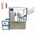 Máy chiết rót, đóng gói tuýp kem dưỡng da tự động có máy làm lạnh nước