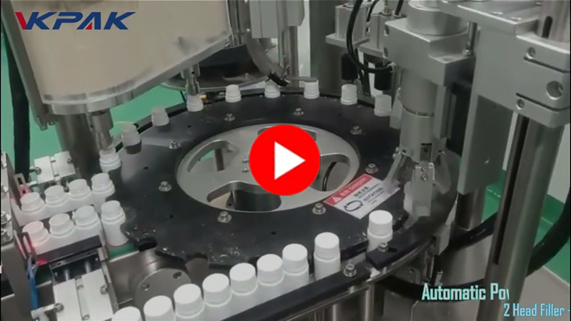 Máy chiết rót và đóng nắp chai bột Monoblock