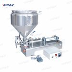 Máy chiết rót kem sốt đặc bán tự động bằng khí nén có chức năng trộn