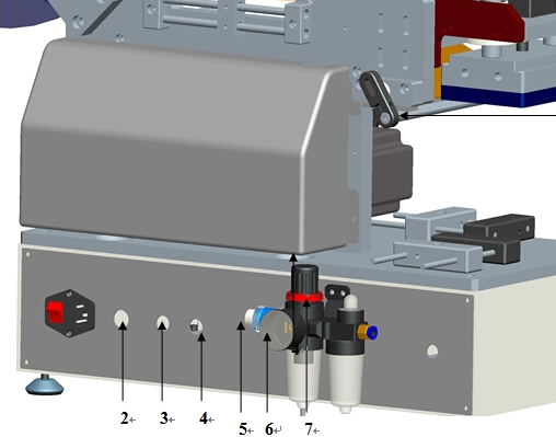 Máy dán nhãn túi nhựa Spout Bags bán tự động cho bề mặt phẳng