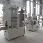 Dây chuyền chiết rót đóng nắp chai góc tự động cho chất lỏng ăn mòn