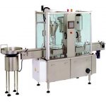 Máy chiết rót và đóng nắp chai bột y tế Pharma Rotary tự động