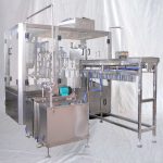 Máy chiết rót đóng nắp túi đứng tự động, máy chiết rót nước ép sữa đậu nành