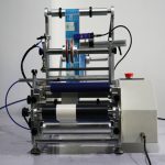 Máy dán nhãn ống tiêm chai tròn bán tự động