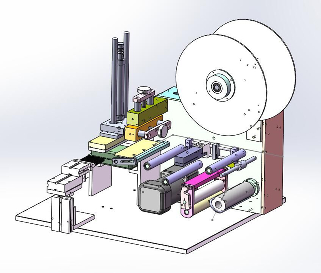 bottles labeling equipment semi automatic máy dán nhãn.jpg