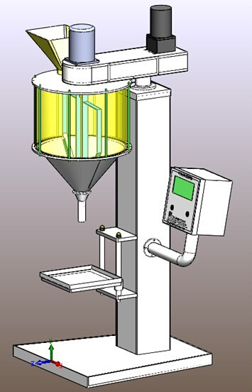CAD illustration of powder filling machine bản vẽ minh họa cho filler.jpg